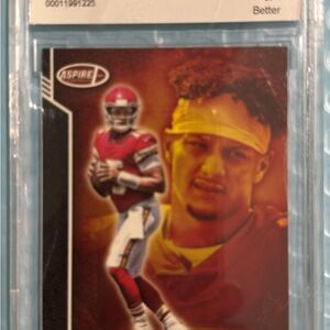 Aspire Red and Yellow Football Card Design